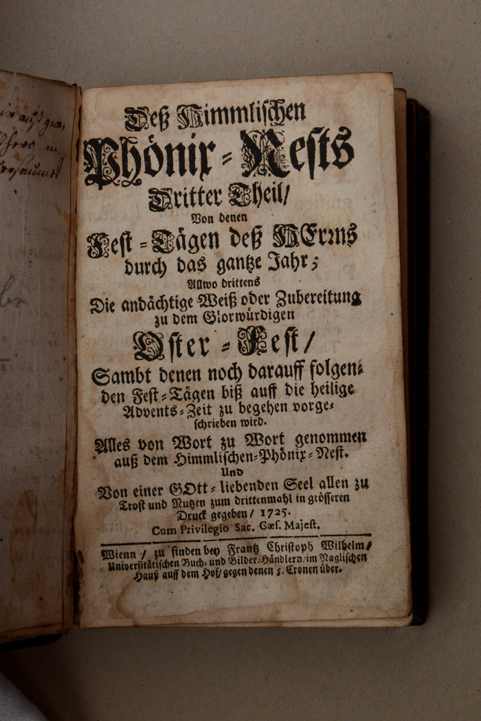 Andachtsbuch für die Osterzeit von 1725