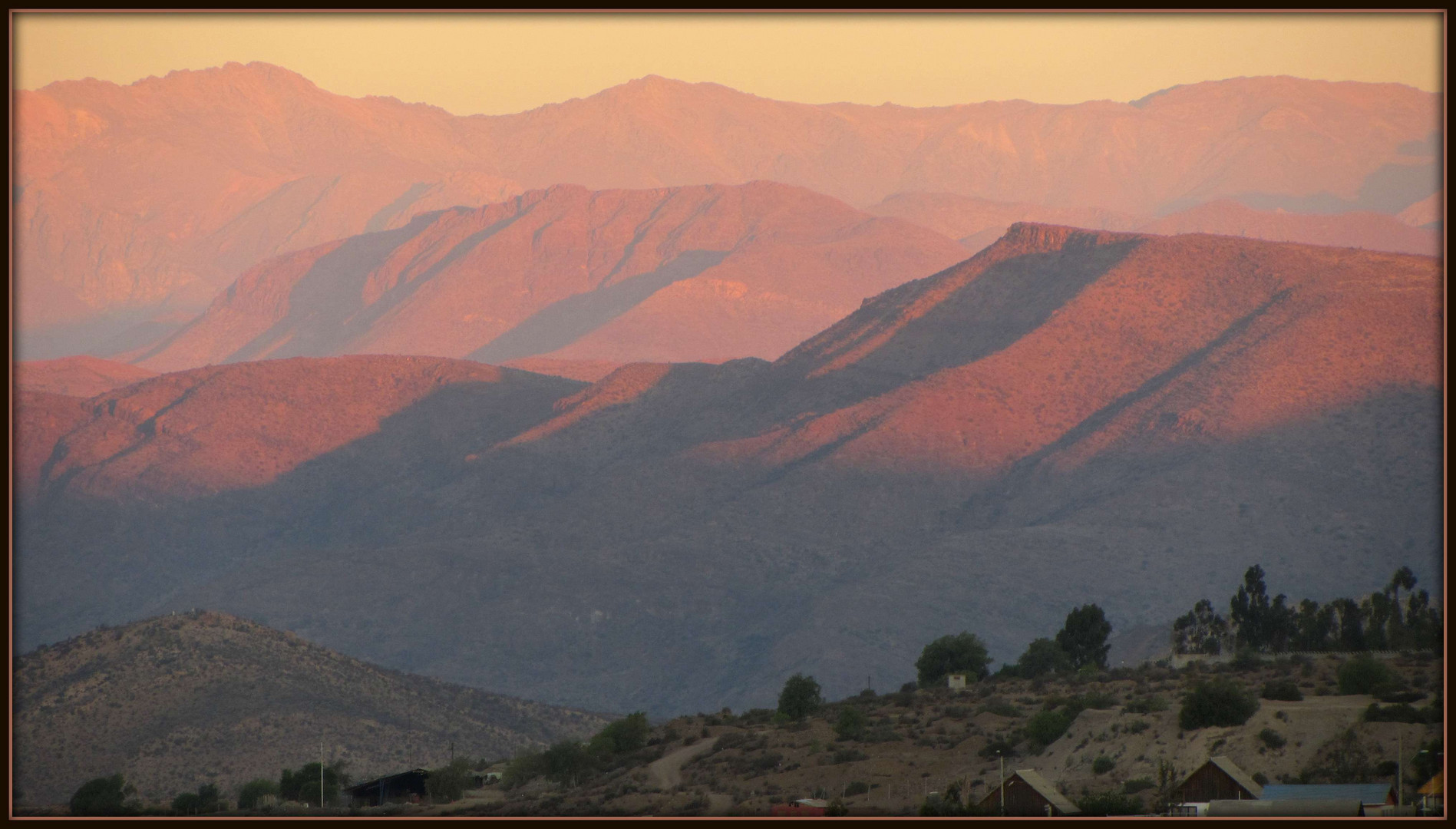 Andacollo, Chile, Sonnenuntergangsstimmung