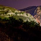 Andalusien Gebirge bei Nacht