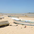 Andalusien, Mündung des Guadalquivir in den Atlantik bei der Stadt Sanlucar