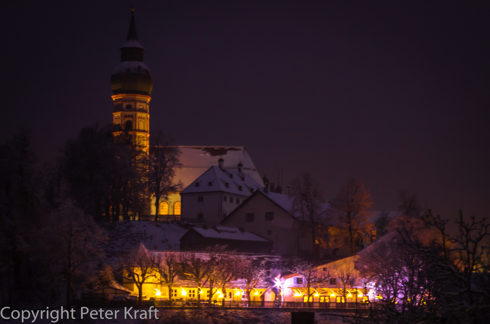 Andechs bei nacht