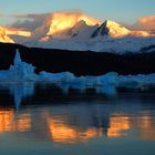 Anden-Glühen im Eisfjord