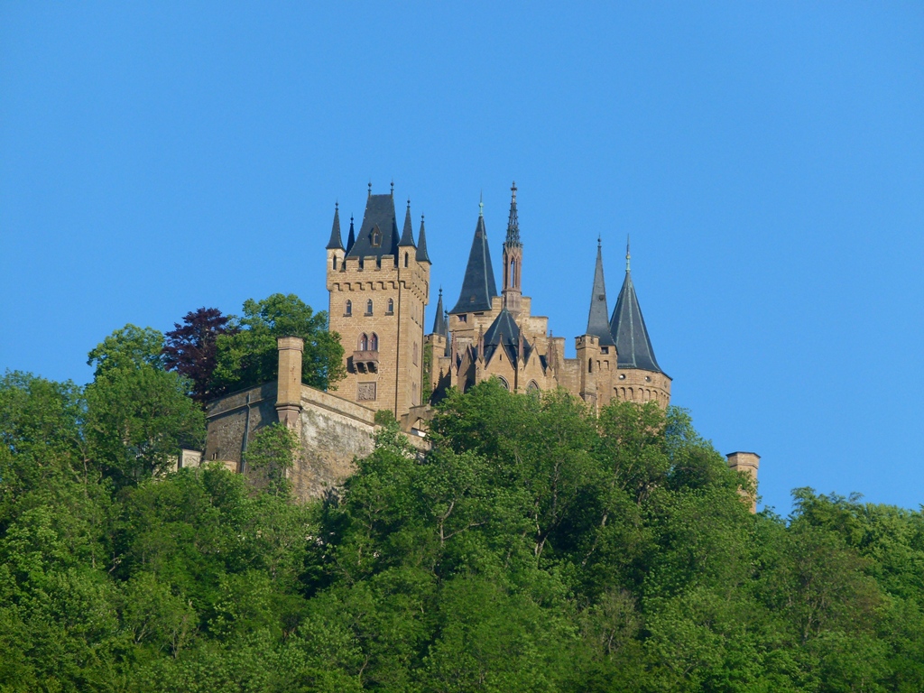 Andere Perspektive der Burg Hohenzollern