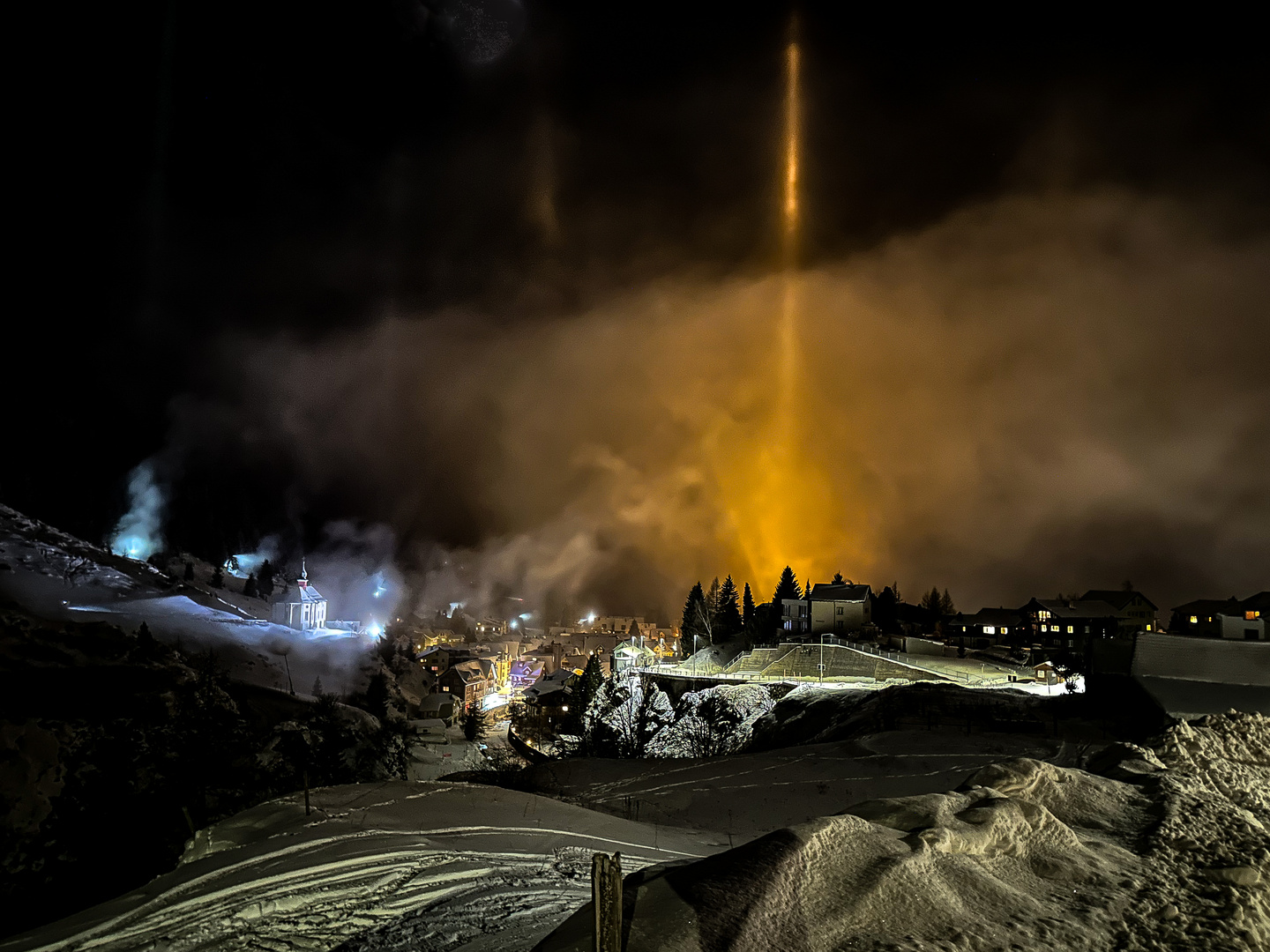 Andermatt bei Nacht