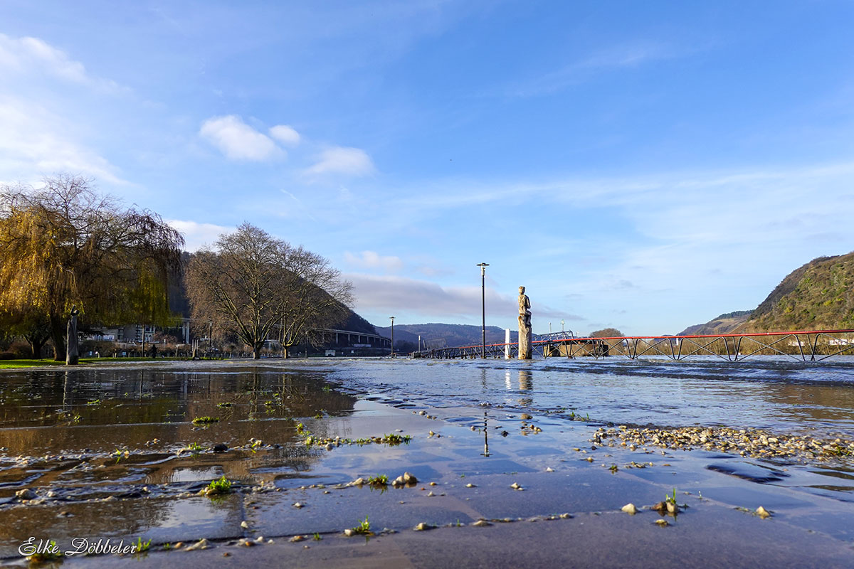 Andernach - das Wasser weicht zurück