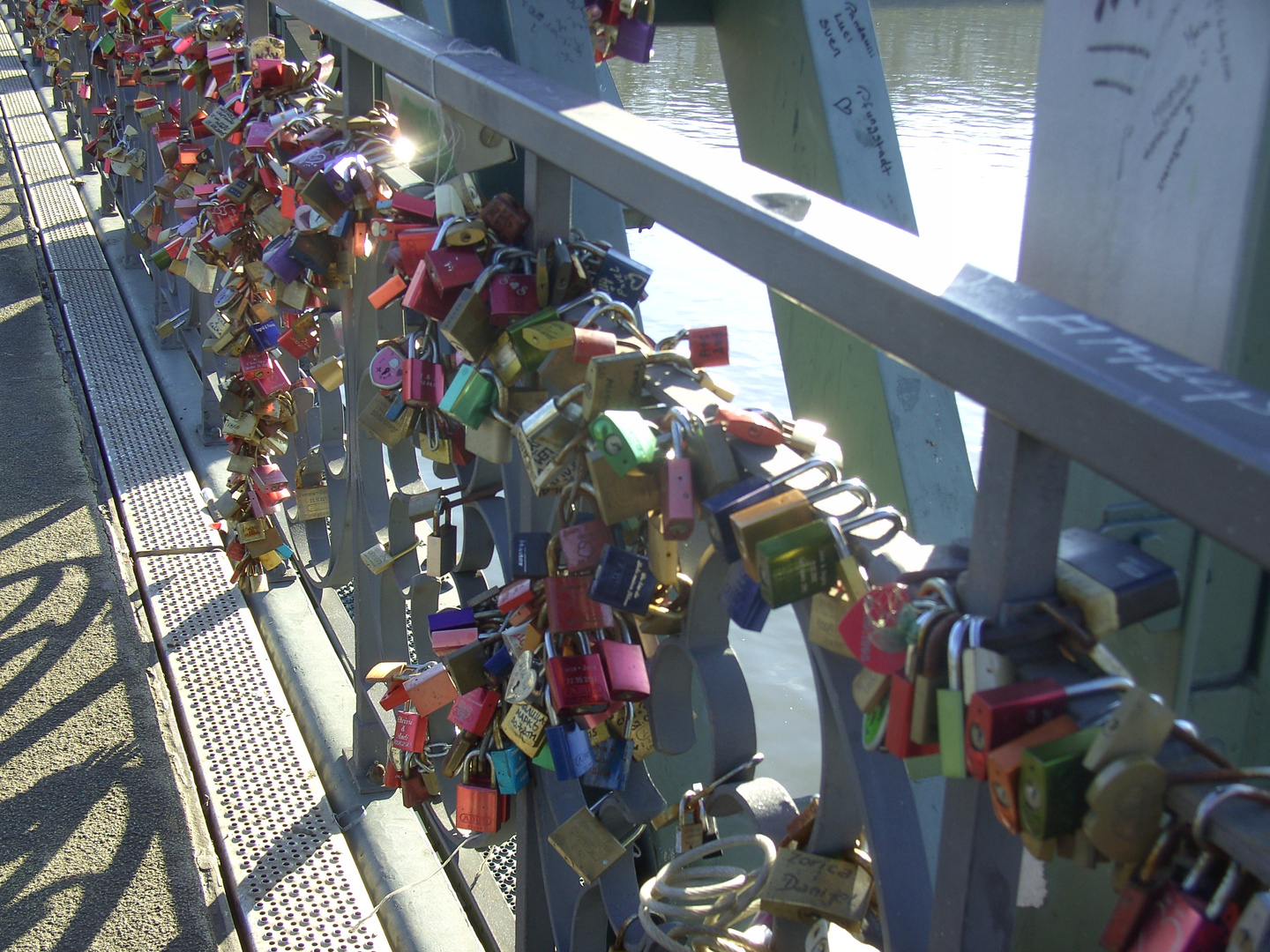 Andrang auf der Brücke