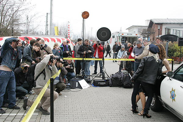 Andrang bei der Besier-Oehling Minikina Porty Lithium Liveshow in Mainz