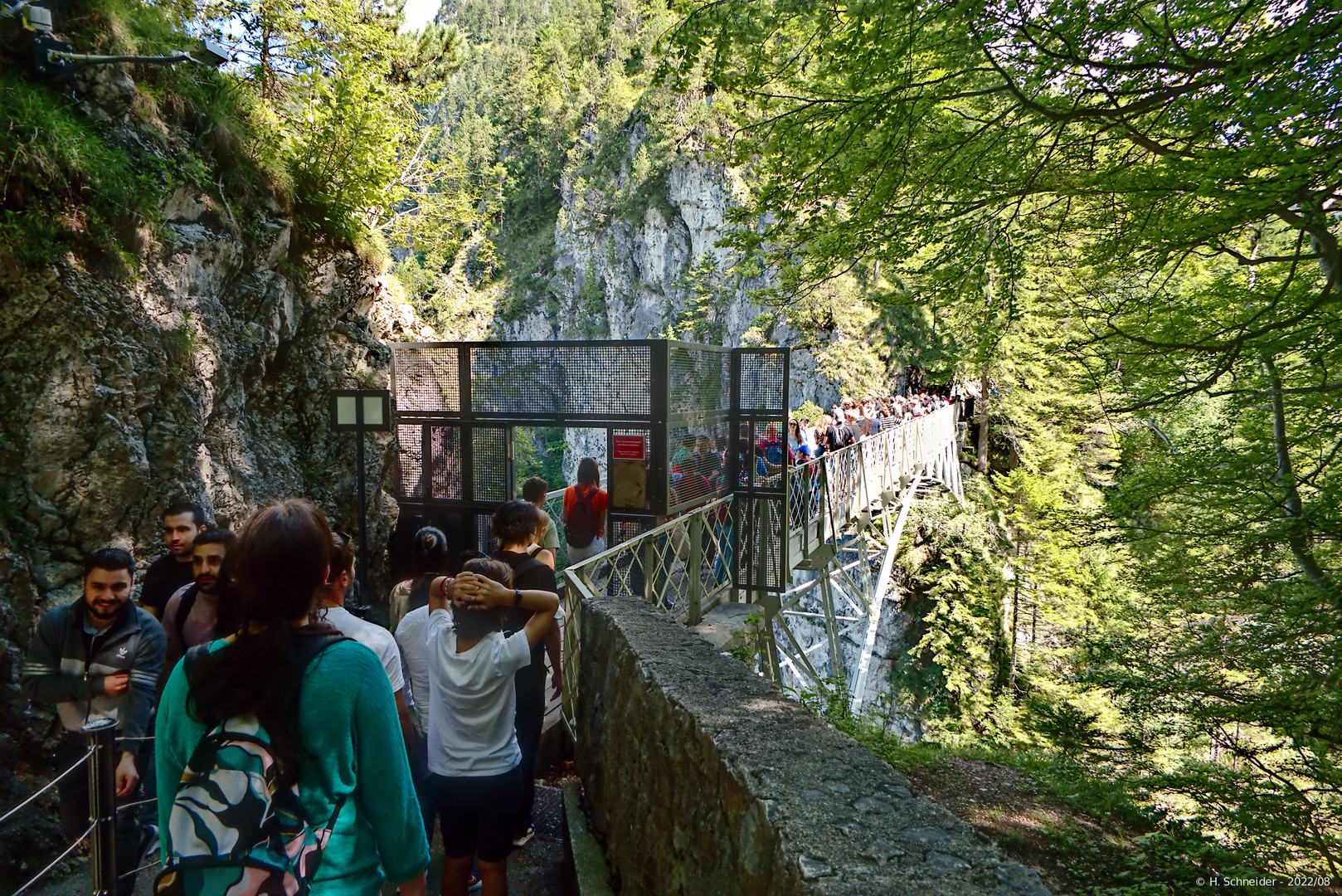 Andrang zur Marienbrücke