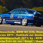 André Jeuschede, BMW M3 E36, Klasse F11 in Worms, während Slalom-DM Endläufe 2011