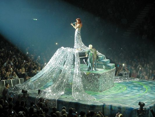 Andrea Berg , erstes mal Barfuß!! §:-))