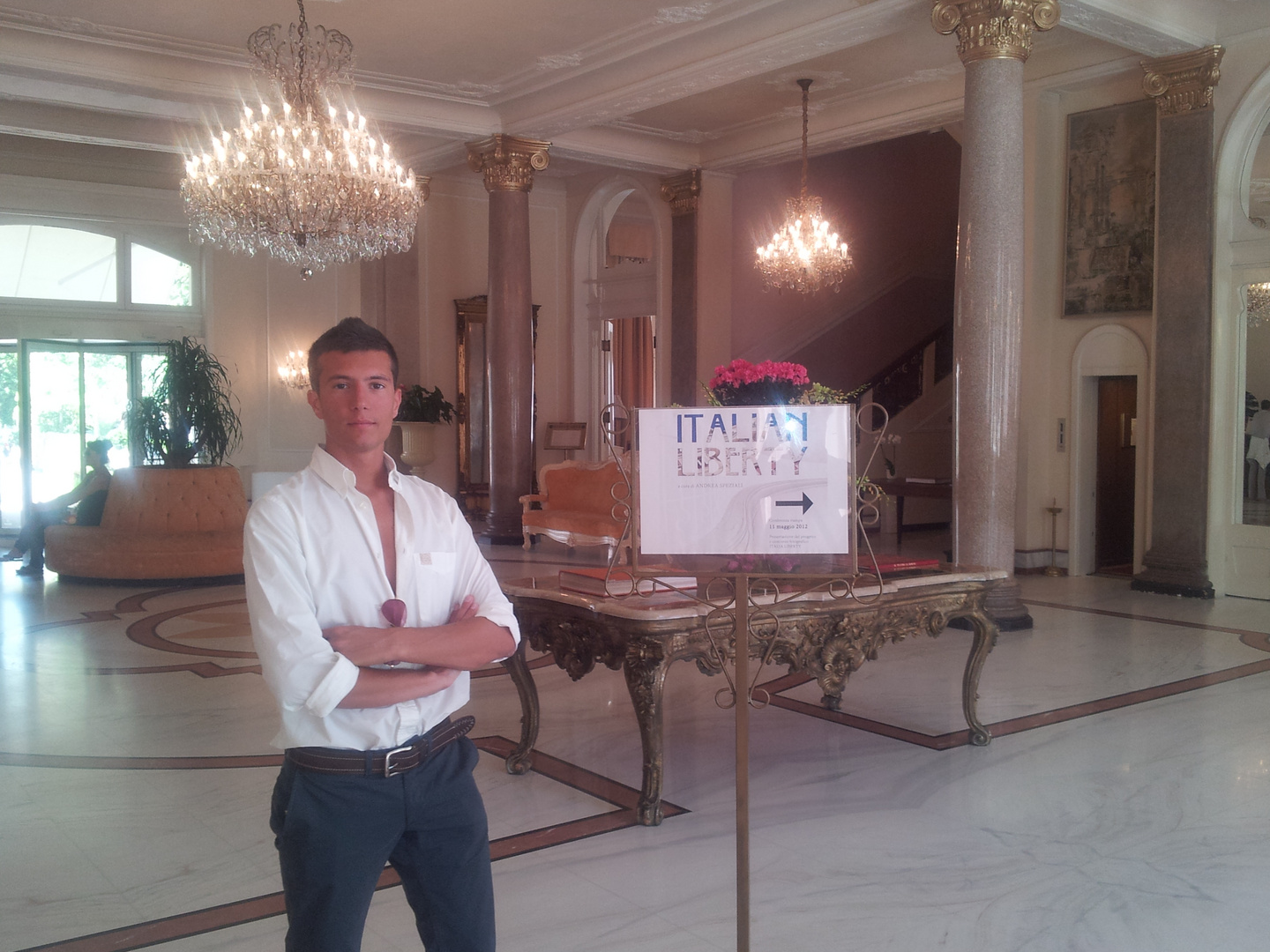 Andrea Speziali al Grand hotel Rimini, presentazione del progetto ''Italian Liberty''