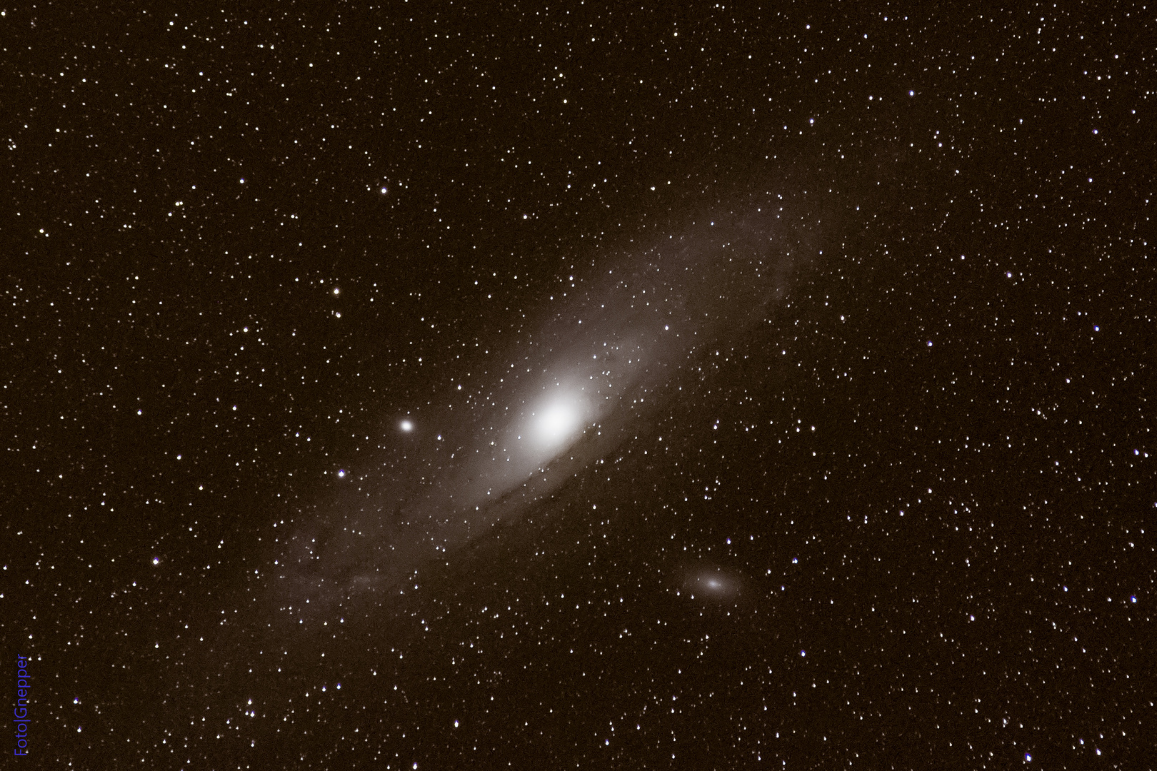 Andromeda Galaxie - 1. Versuch