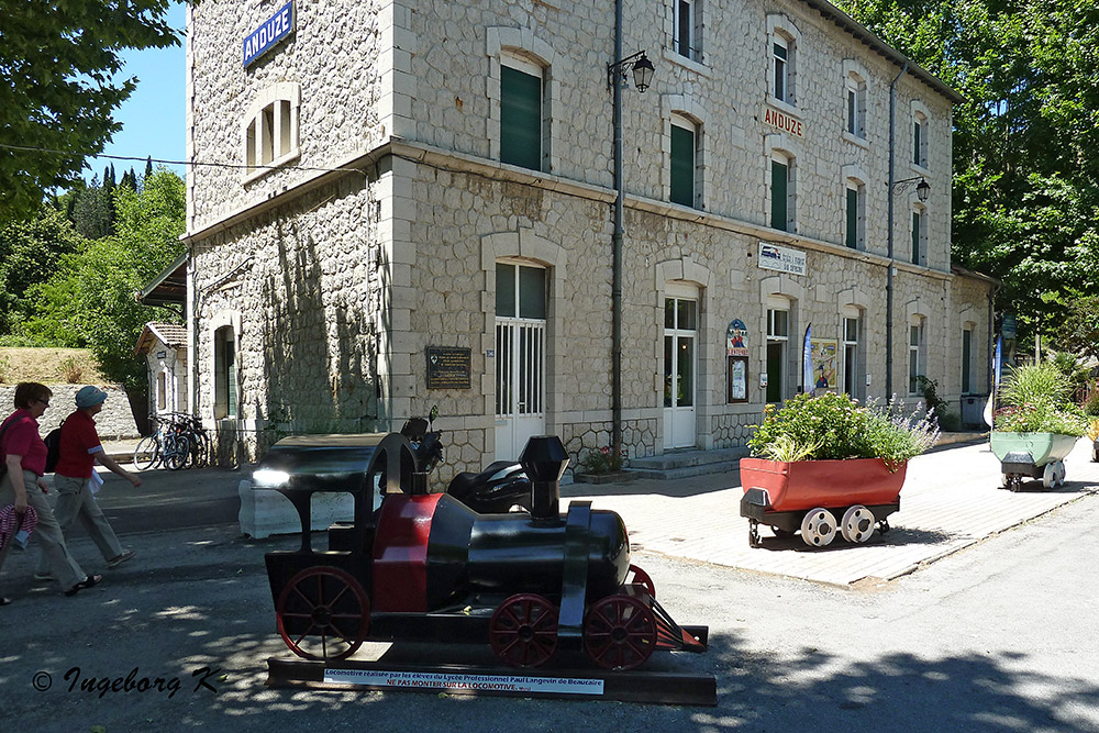 Anduze - Bahnstation zur Fahrt durch das Gordon-Tal