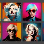 Andy Warhol and Marilyn Monroe