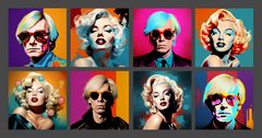Andy Warhol and Marilyn Monroe