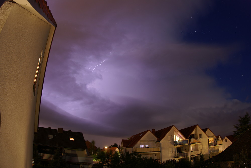 Anfängliches Gewitter