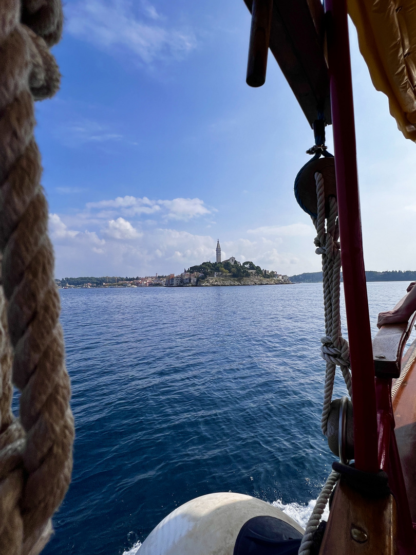 Anfahrt auf Rovinj 