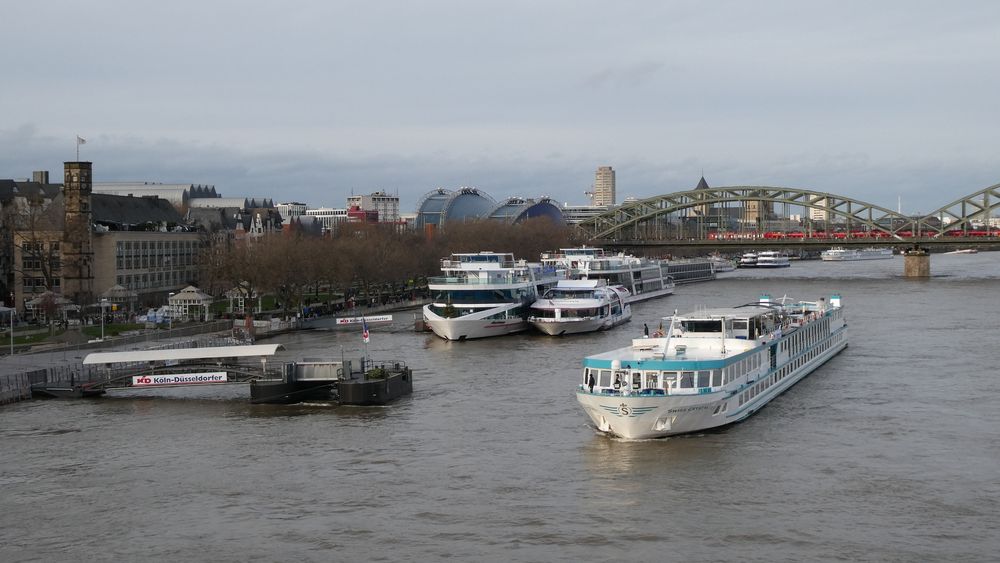 Anfahrt bei Hochwasser