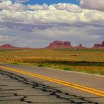 Anfahrt zum Monument Valley