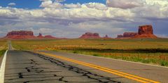 Anfahrt zum Monument Valley