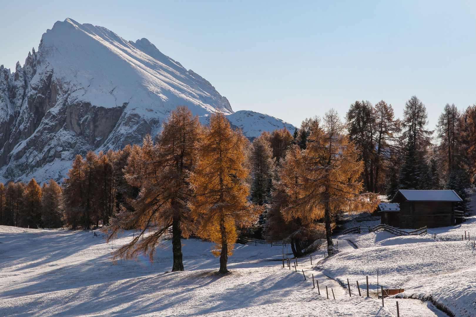 Anfang November auf der Seiser Alm