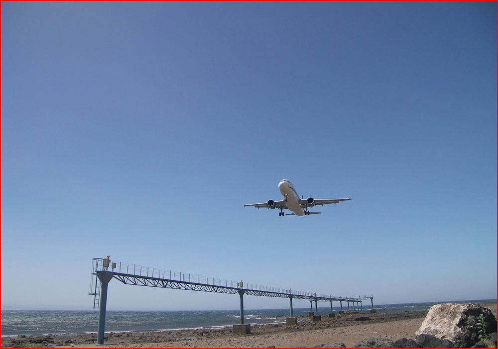 Anflug auf Aeropuerto de Lanzarote 1.