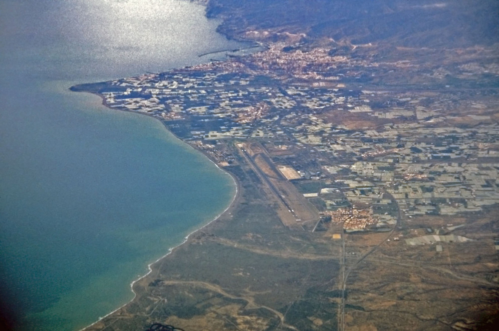 Anflug auf Almería-Andalusien