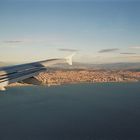 Anflug auf Barcelona