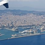 Anflug auf Barcelona