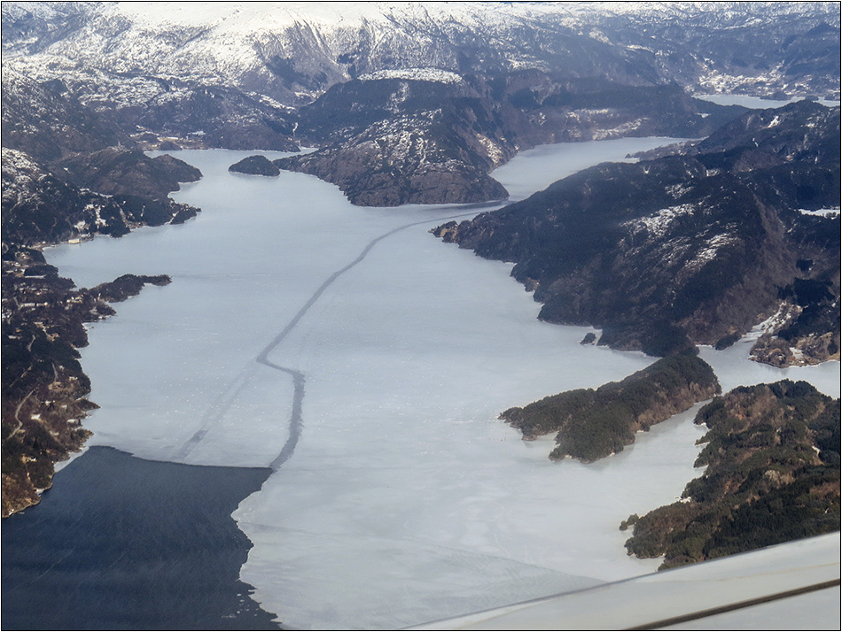 Anflug auf Bergen