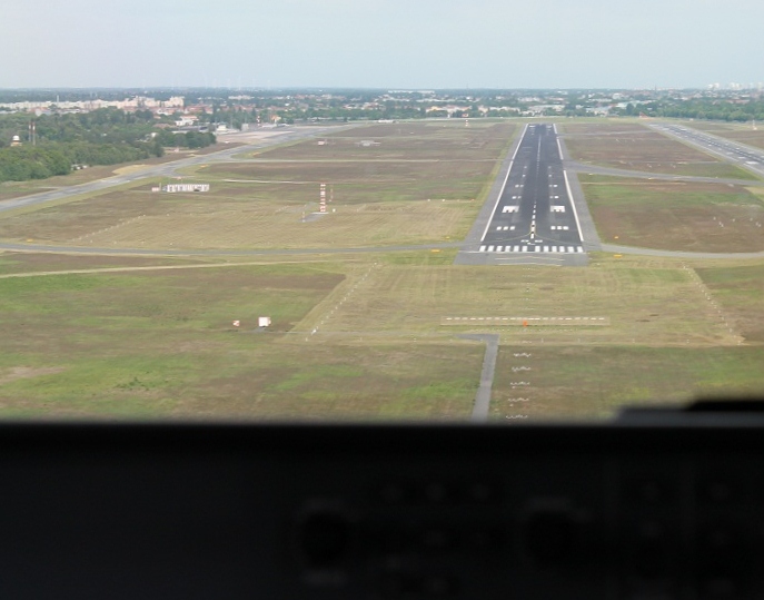 Anflug auf Berlin