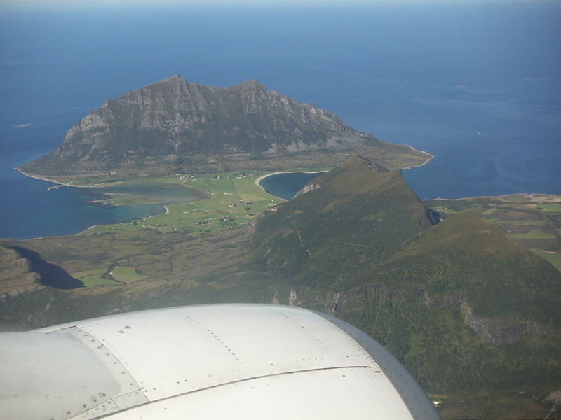 Anflug auf Bodö