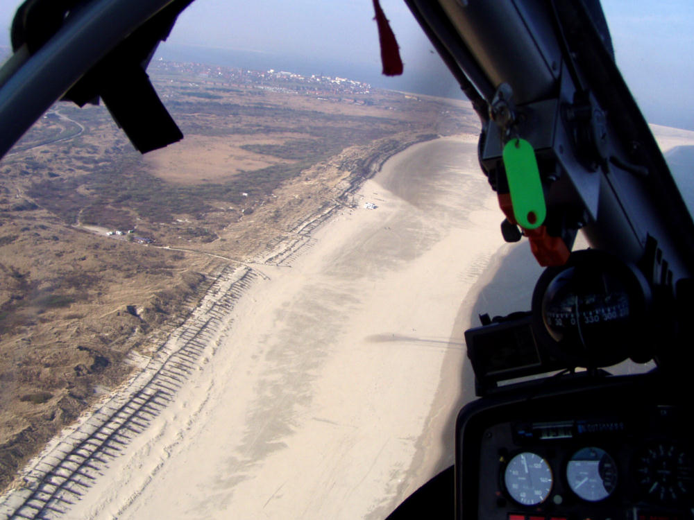 Anflug auf Borkum