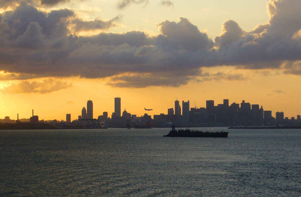 Anflug auf Boston