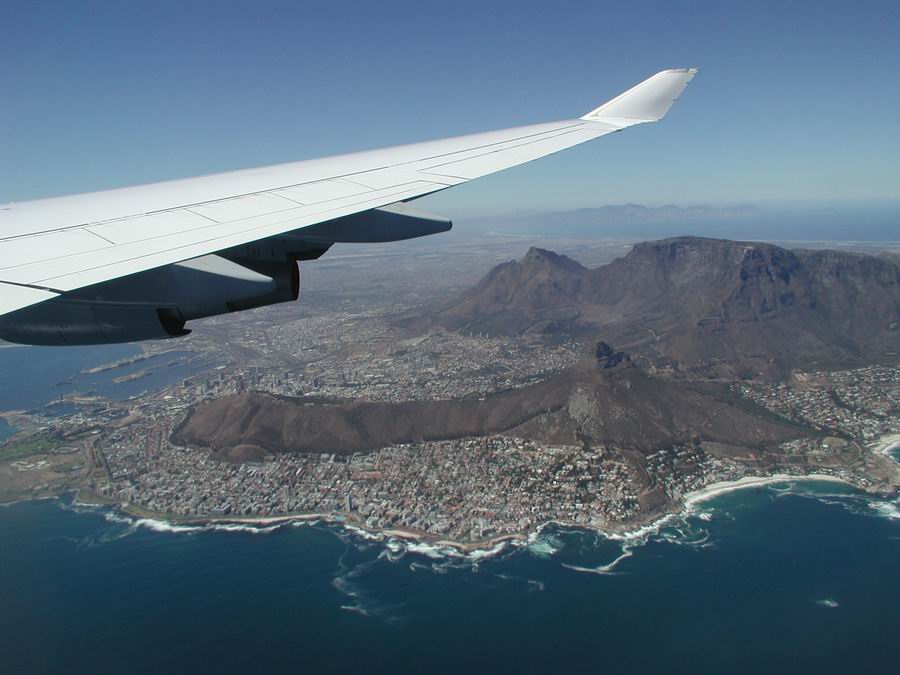 Anflug auf Cape Town