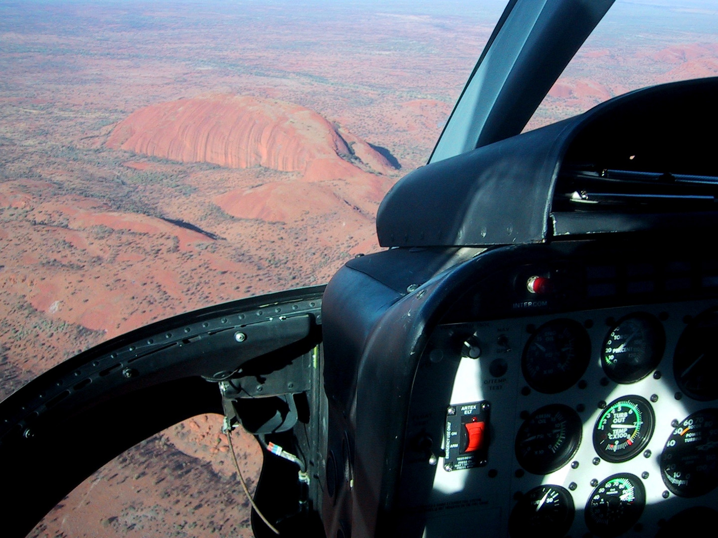 Anflug auf den Uluru