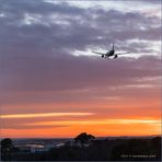 Anflug auf die Landebahn Nordwest