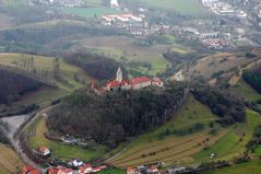 Anflug auf die Leuchtenburg bei Jena