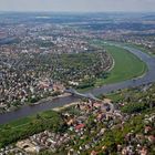 Anflug auf Dresden