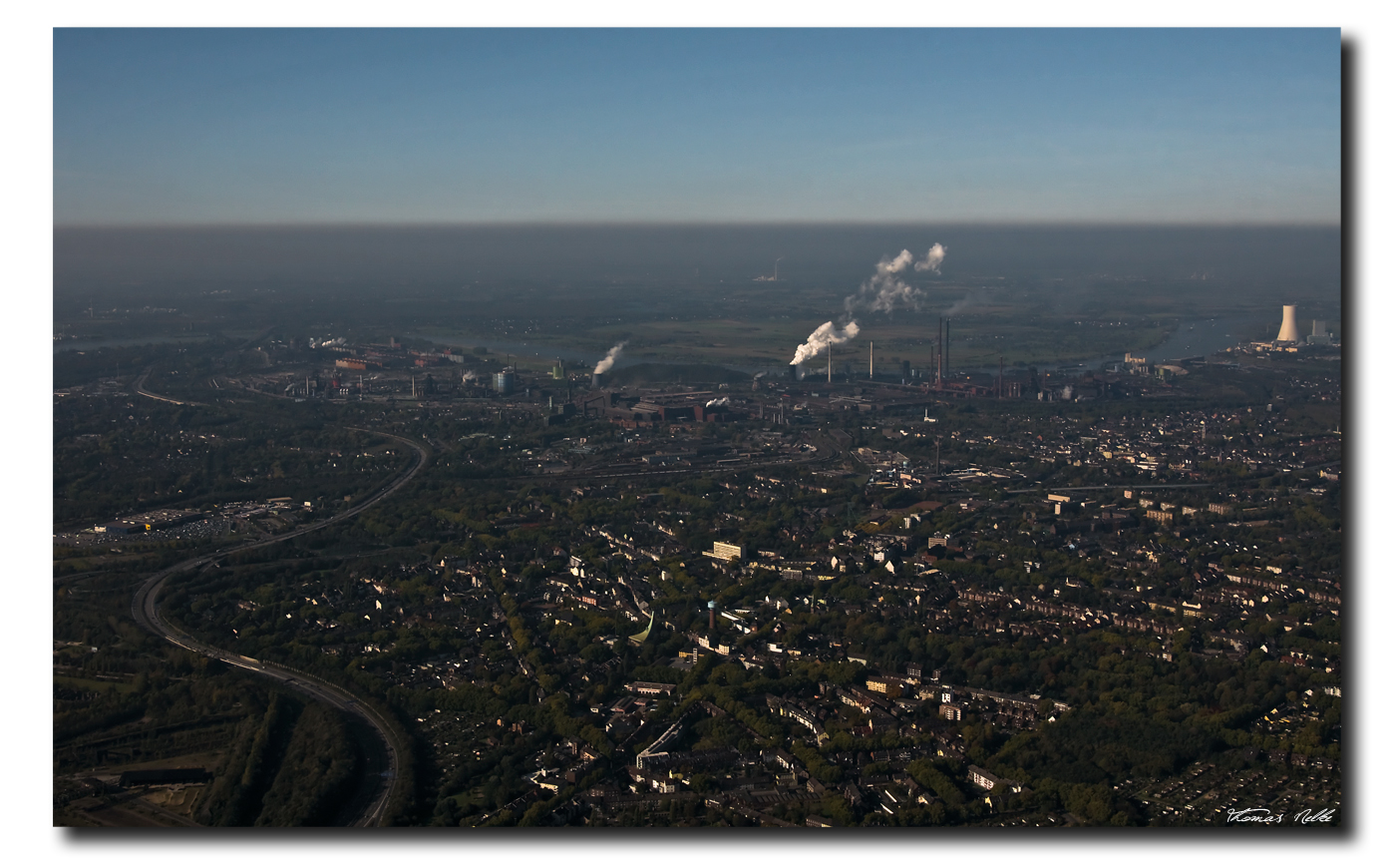 Anflug auf Duisburg