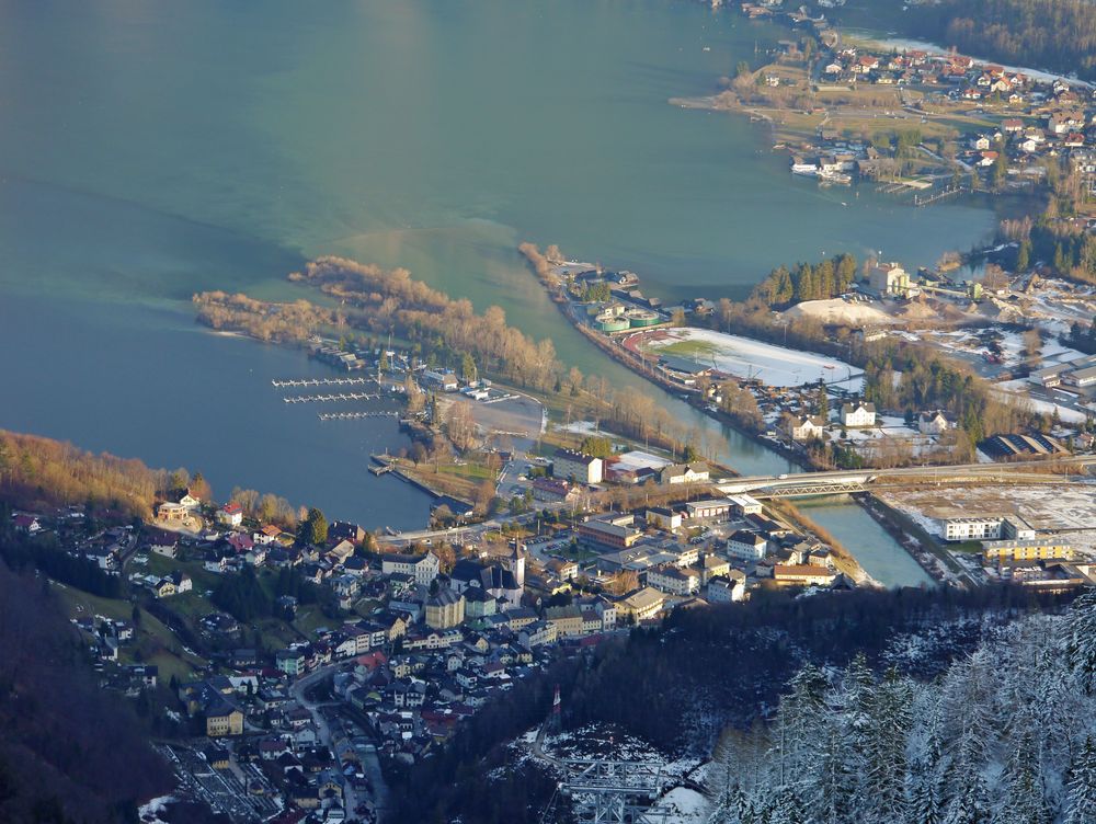 Anflug auf Ebensee ...