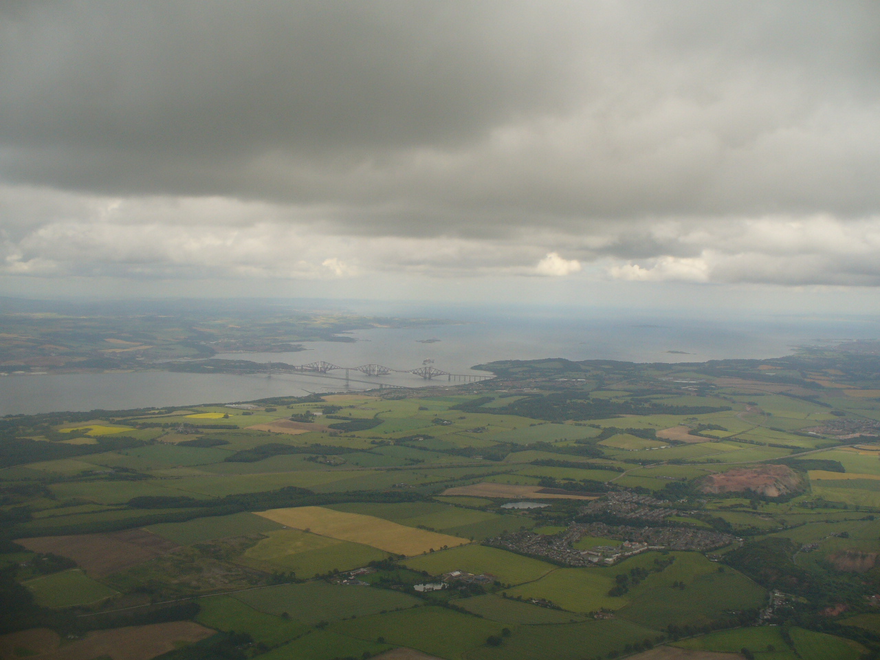 Anflug auf Edinburgh