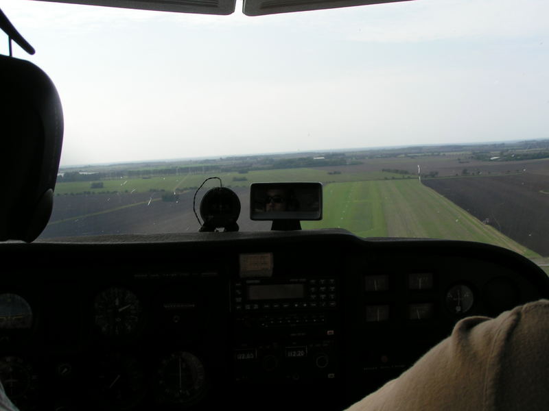 Anflug auf Fehmarn International Airport