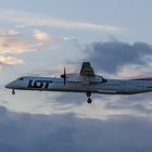 Anflug auf Flughafen Hamburg