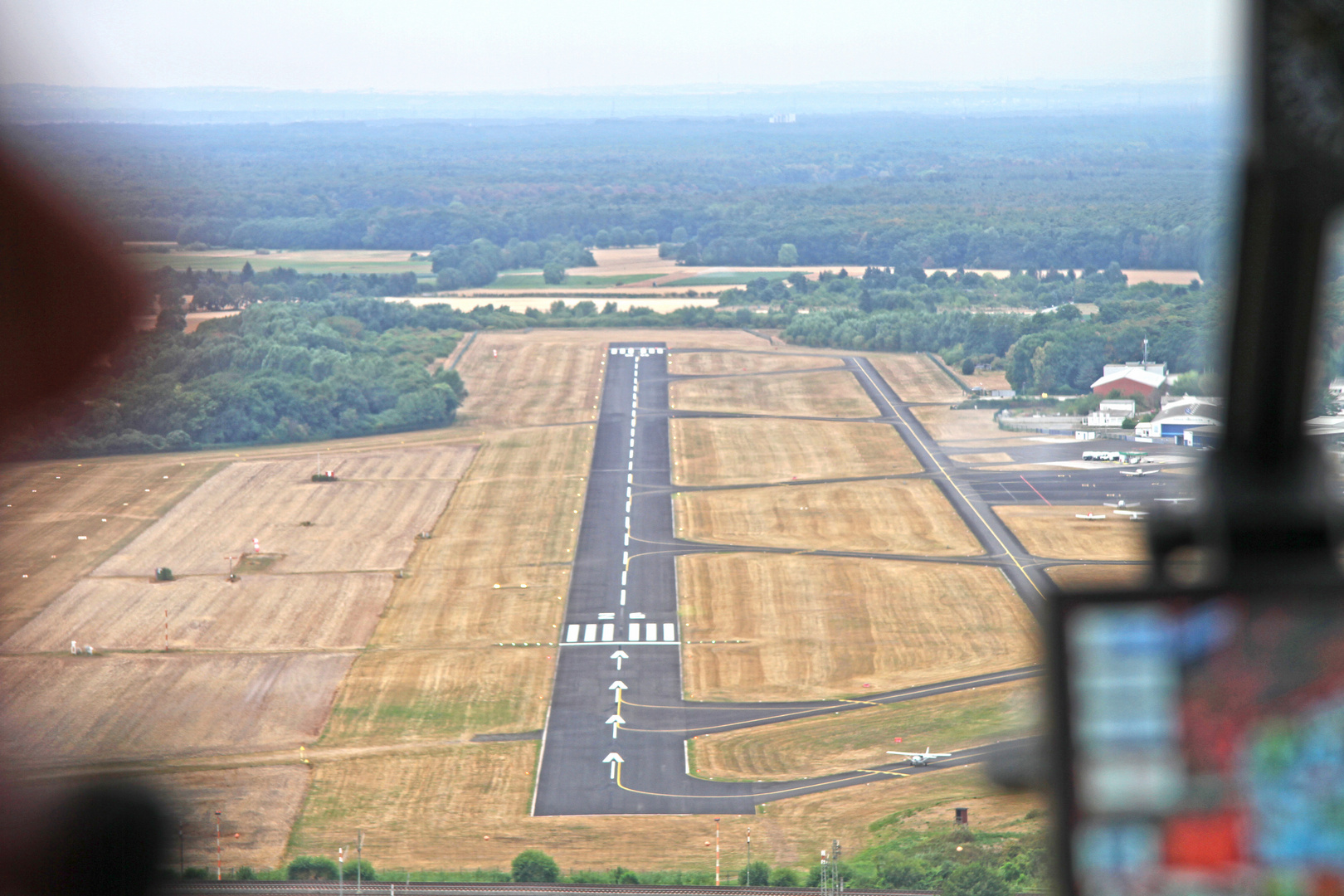 Anflug auf Flugplatz Egelsbach