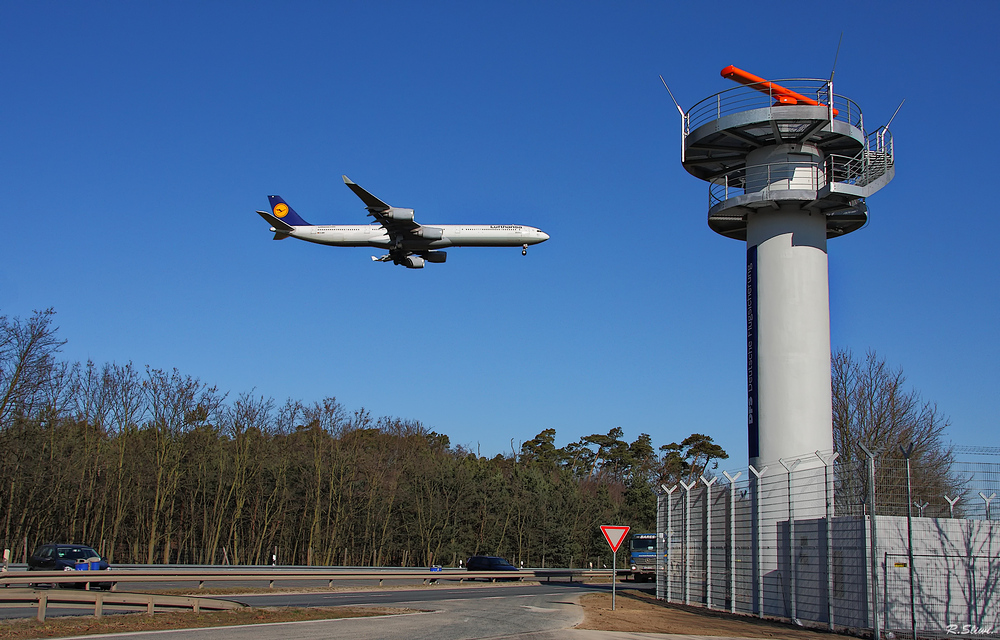 Anflug auf Frankfurt a. Main