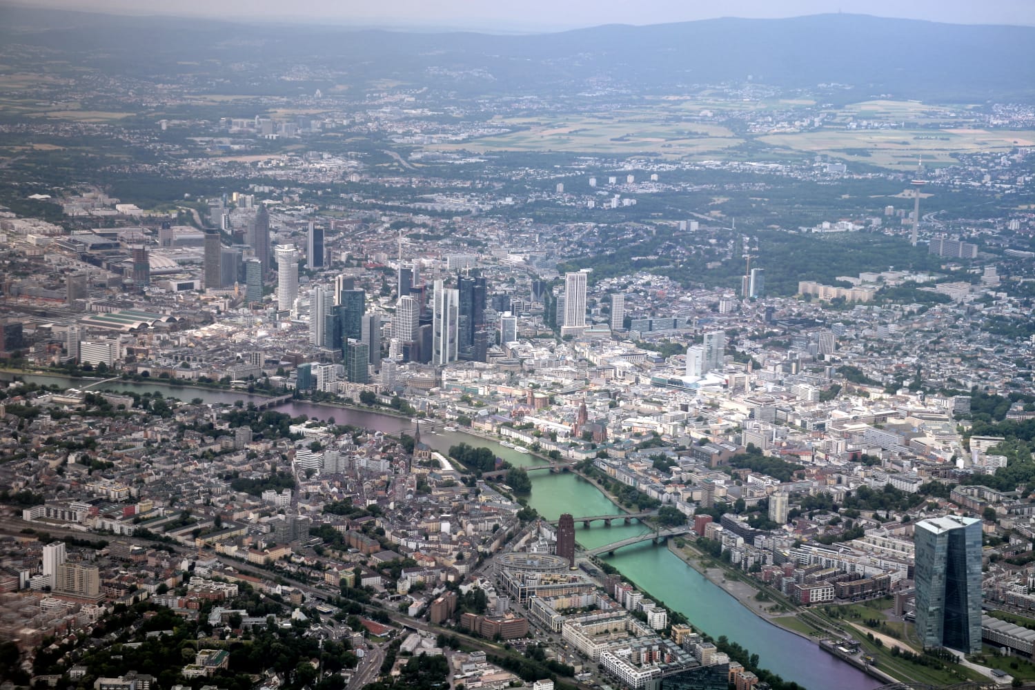 Anflug auf Frankfurt Airport