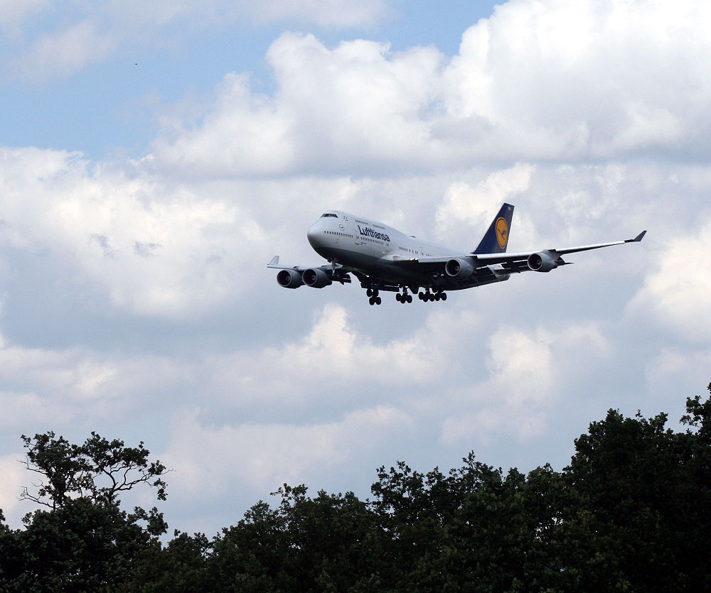 Anflug auf Frankfurt am Main