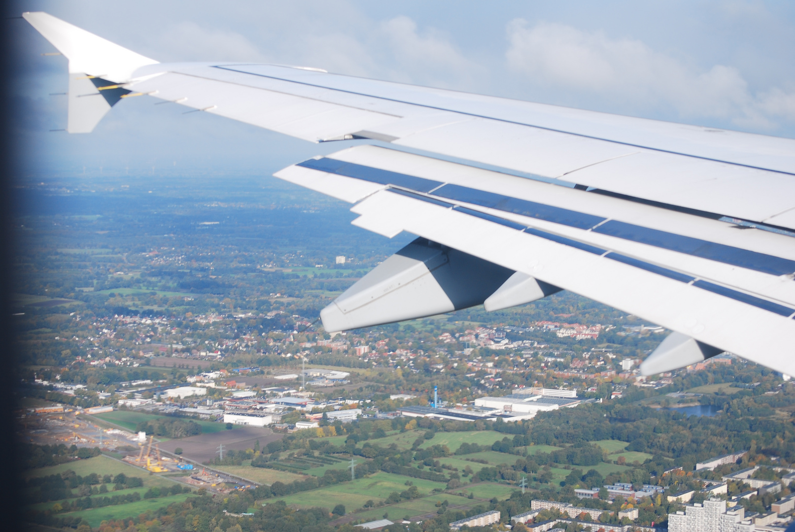 Anflug auf Hamburg