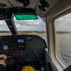 Anflug auf Helgoland